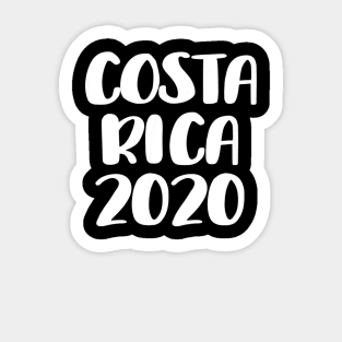 Costa Rica 2020 Vacation Trip Travel Sticker
